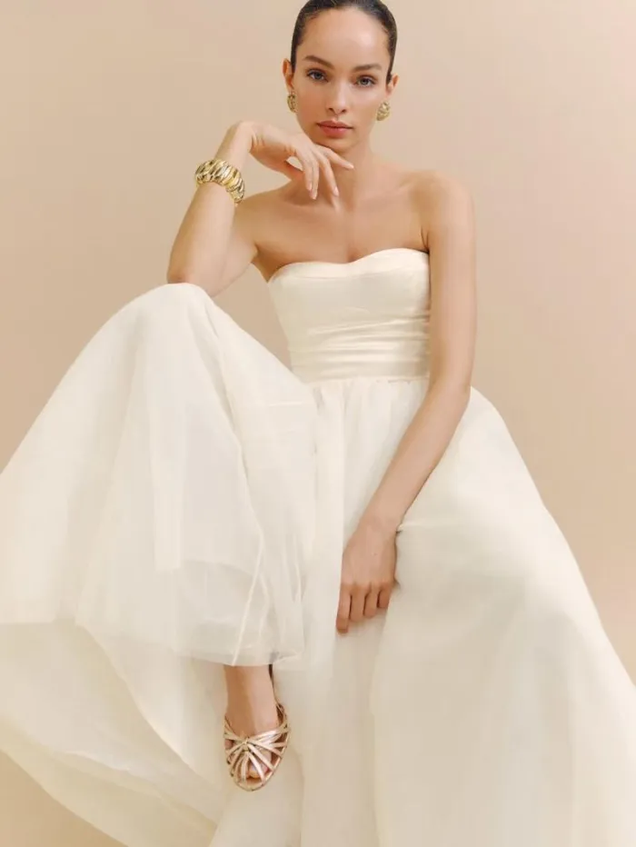 The Reformation Alouette Dress Fior Di Latte 8211 Weddings