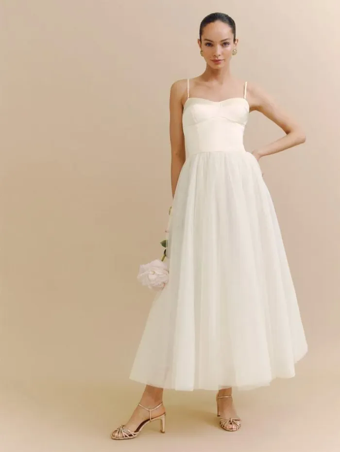 The Reformation Alouette Dress Fior Di Latte 8211 Weddings