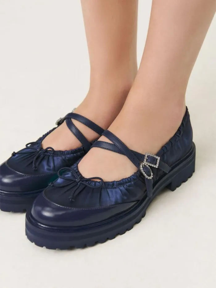 The Reformation Amy Ruched Loafer After Hours Satin 8211 Shoes