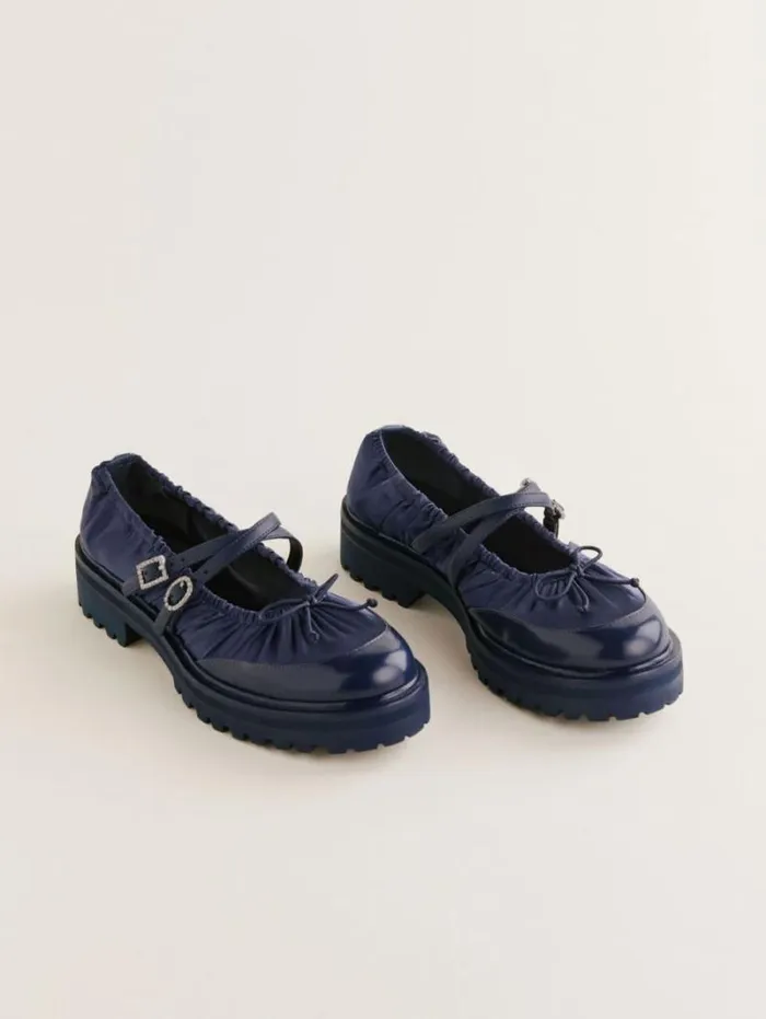 The Reformation Amy Ruched Loafer After Hours Satin 8211 Shoes