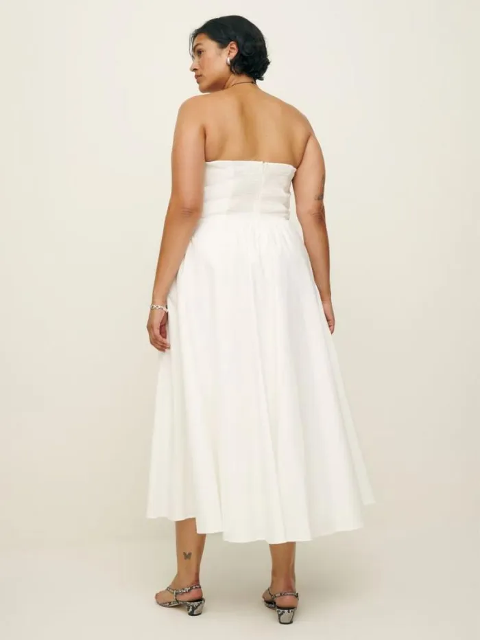 The Reformation Astoria Dress Es White 8211 Clothing