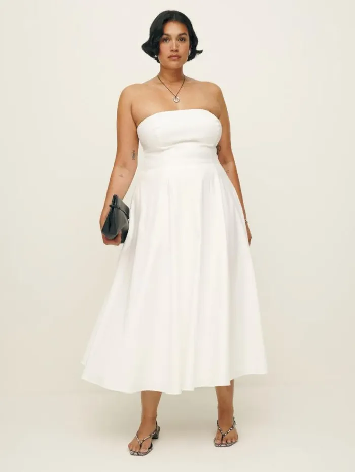 The Reformation Astoria Dress Es White 8211 Clothing