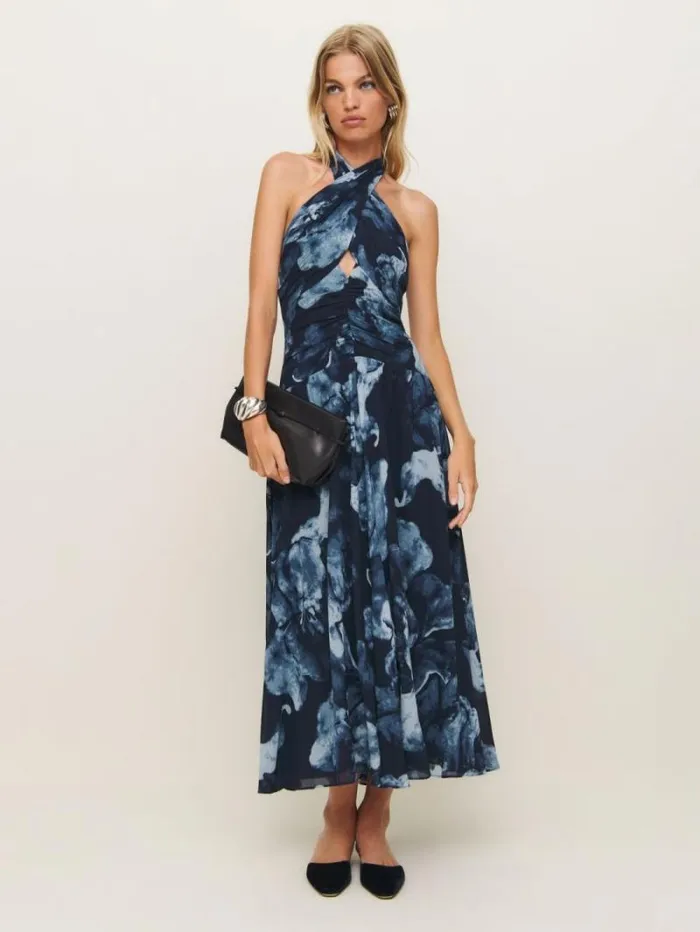 The Reformation Cari Dress Midnight Rose 8211 ClothingWeddings
