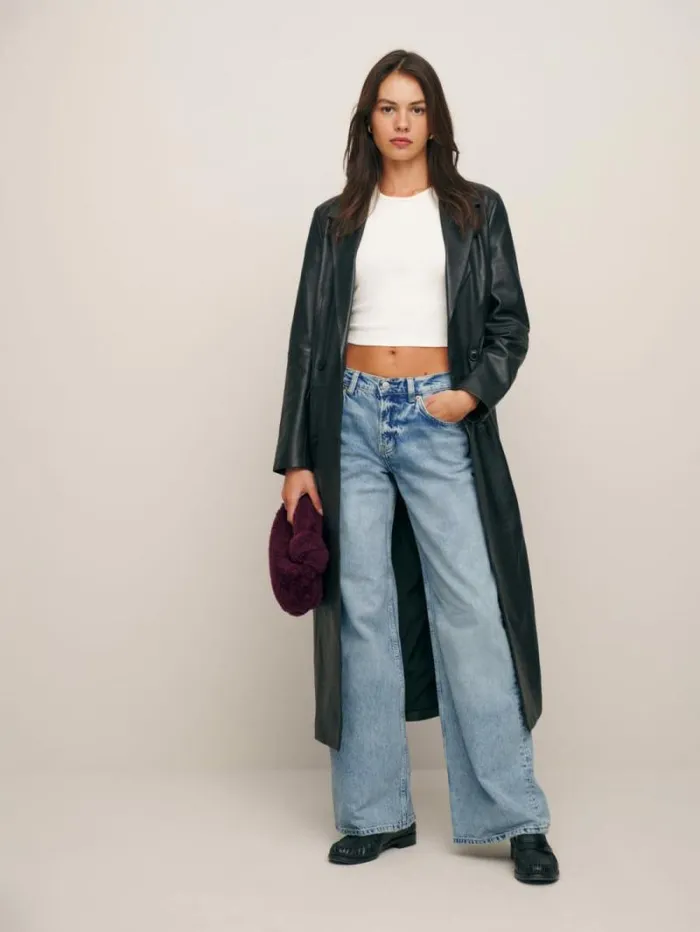 The Reformation Cary Low Rise Slouchy Wide Leg Jeans Folsom 8211 Clothing