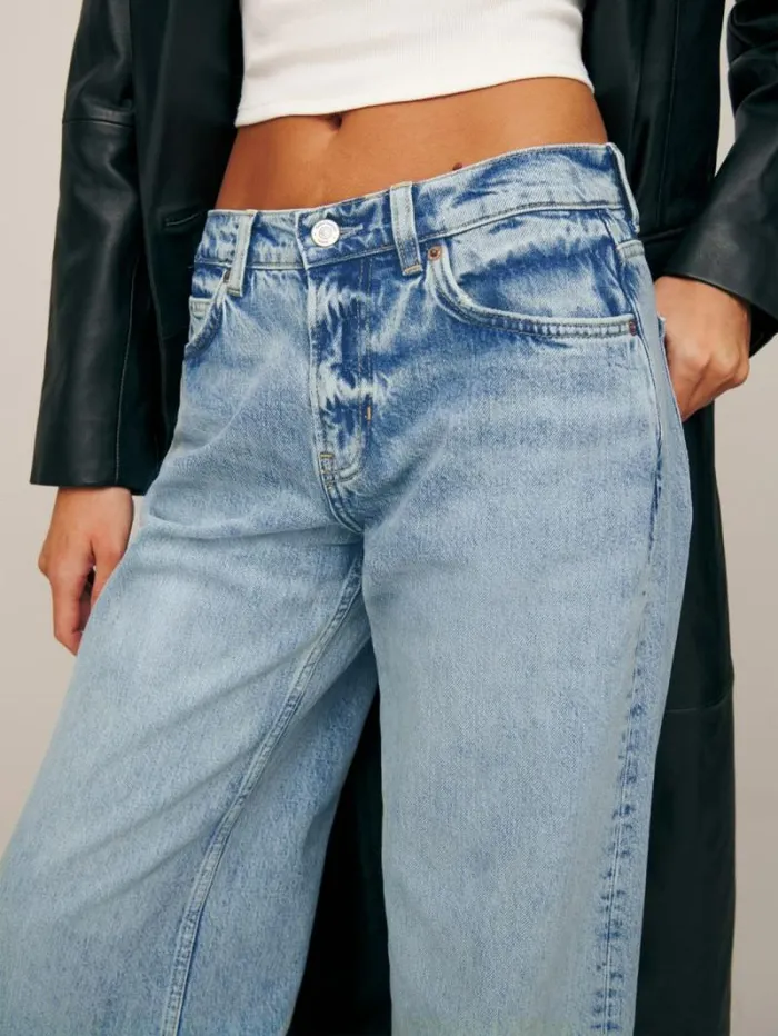 The Reformation Cary Low Rise Slouchy Wide Leg Jeans Folsom 8211 Clothing