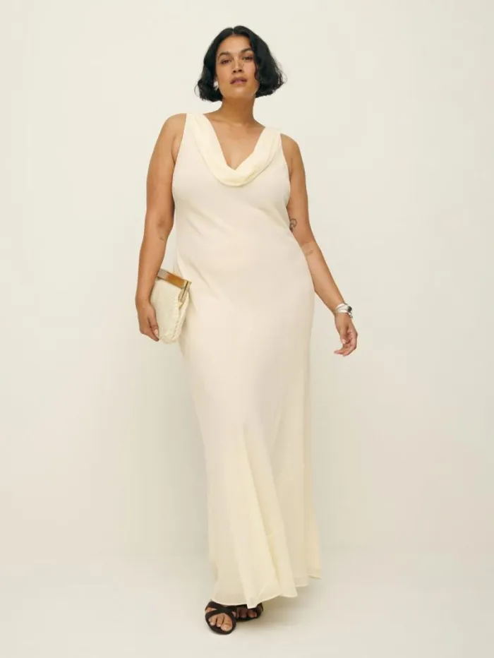The Reformation Cavallo Dress Es Ivory 8211 Clothing