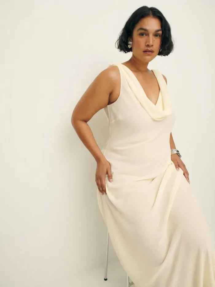 The Reformation Cavallo Dress Es Ivory 8211 Clothing