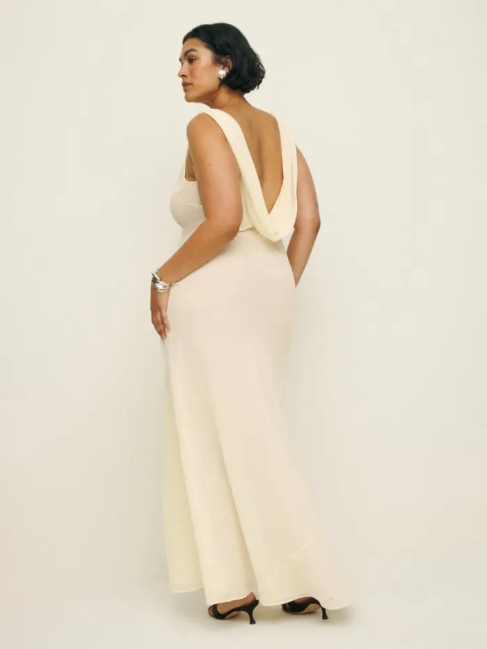 The Reformation Cavallo Dress Es Ivory 8211 Clothing