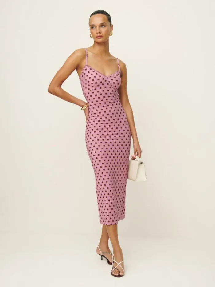 The Reformation Cesca Knit Dress Fandango 8211 Clothing