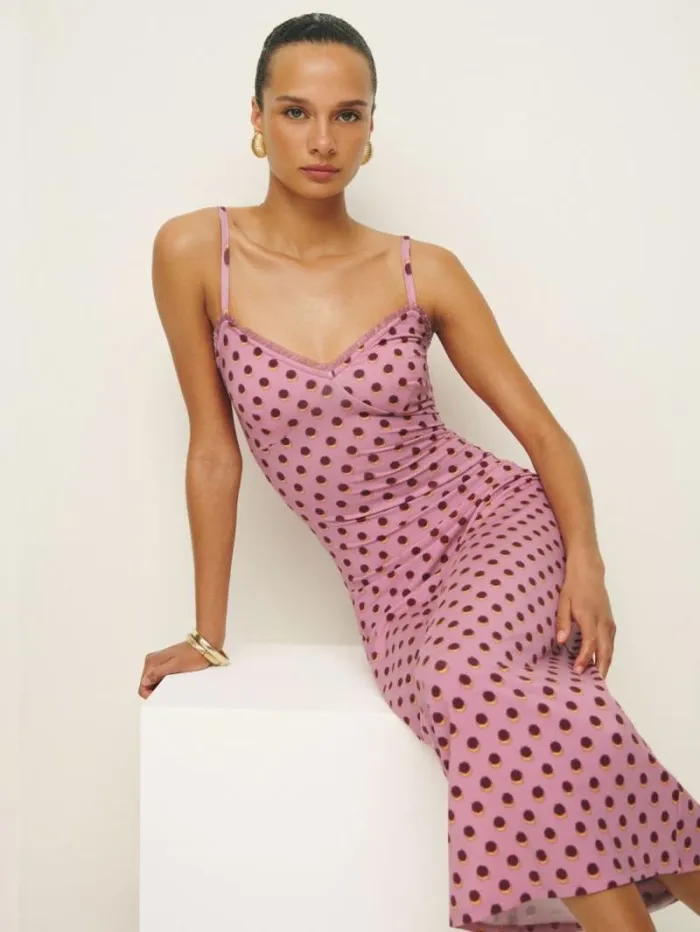 The Reformation Cesca Knit Dress Fandango 8211 Clothing