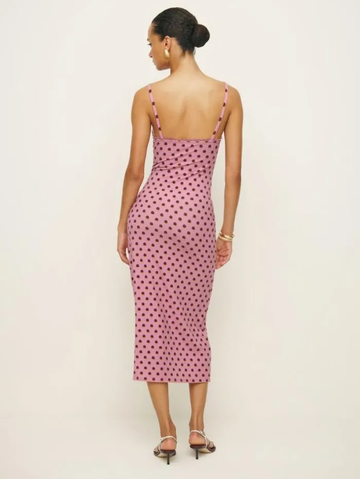 The Reformation Cesca Knit Dress Fandango 8211 Clothing
