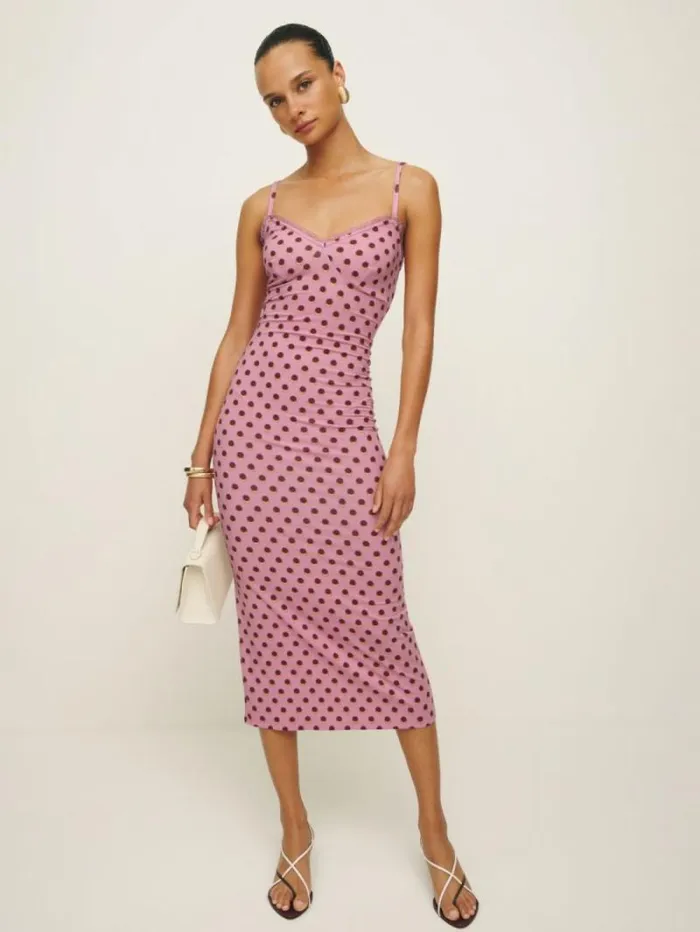 The Reformation Cesca Knit Dress Fandango 8211 Clothing