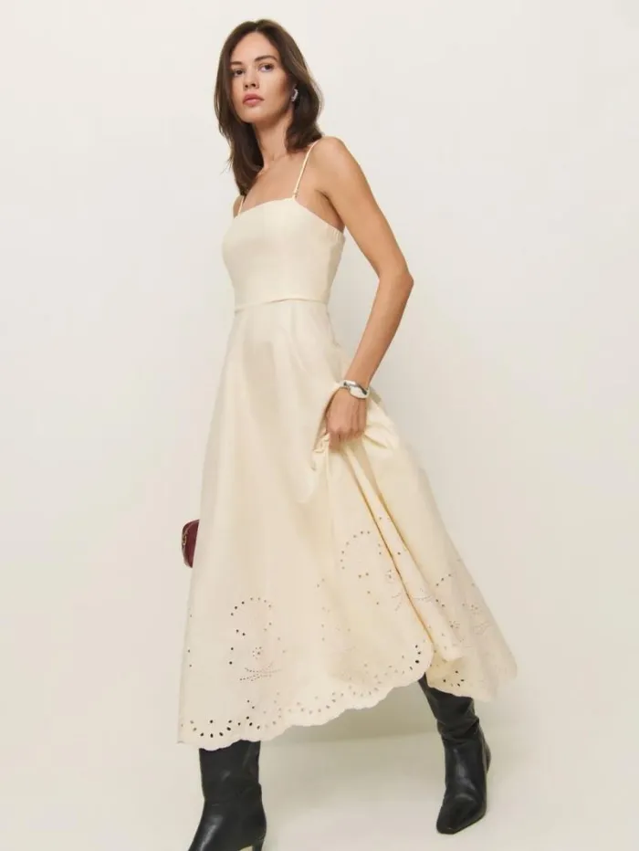 The Reformation Cherie Dress Sugar 8211 Clothing