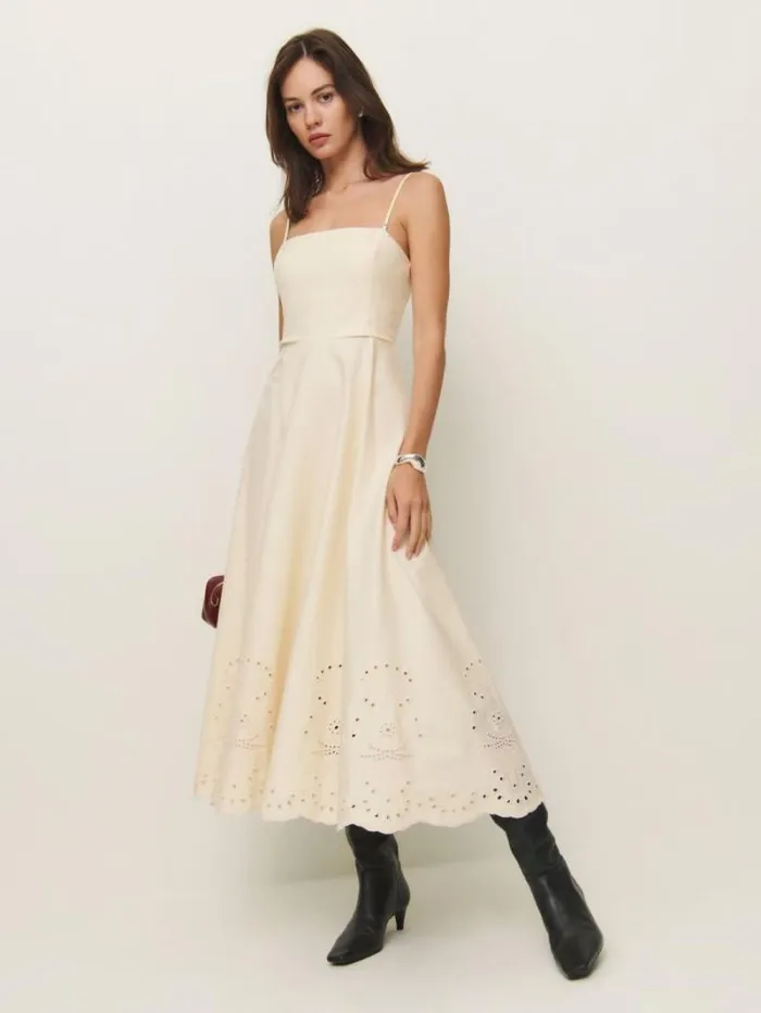 The Reformation Cherie Dress Sugar 8211 Clothing