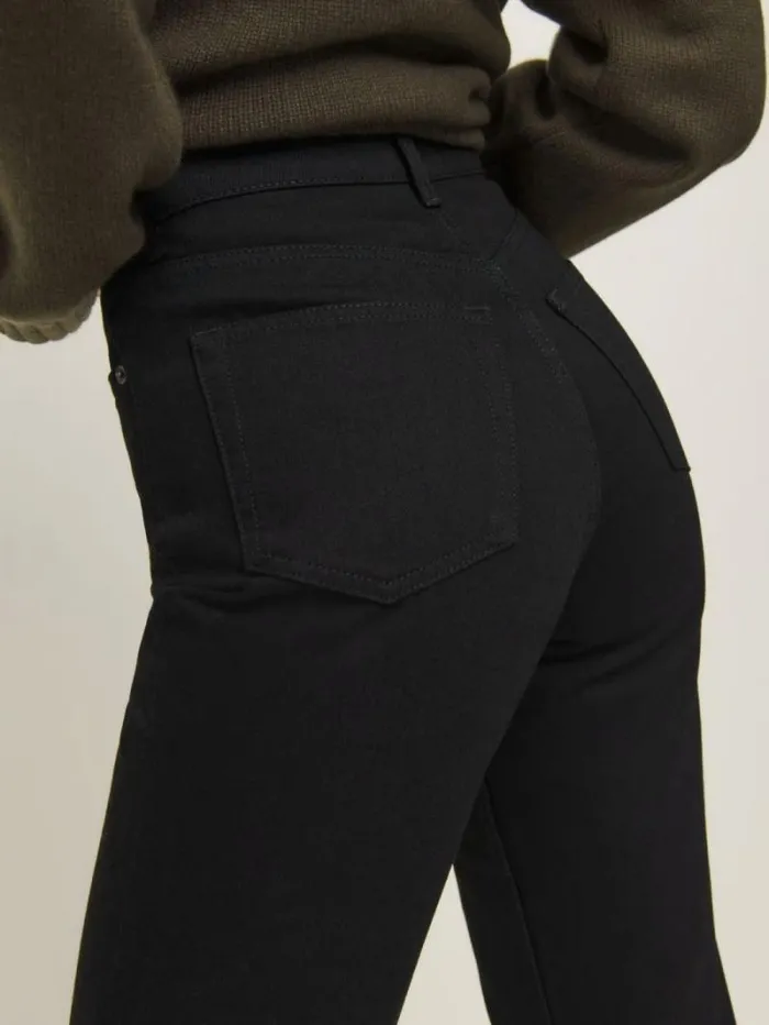 The Reformation Cynthia High Rise Straight Long Jeans Black 8211 Clothing