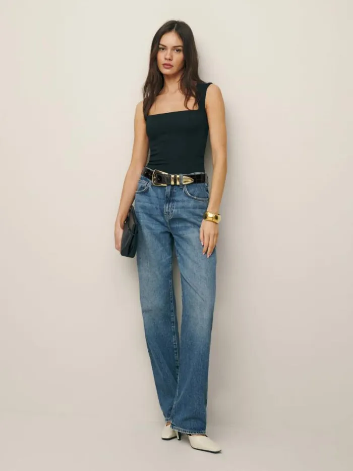 The Reformation Diandra Top Black 8211 Clothing