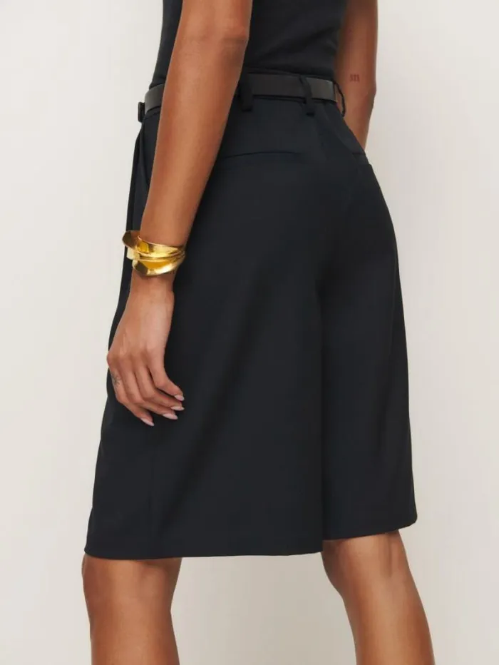 The Reformation Drew Low Rise Short Black 8211 Clothing