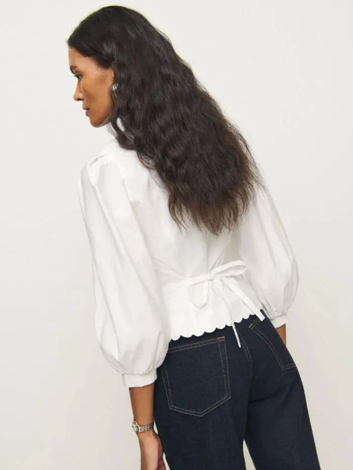 The Reformation Elianna Top White 8211 Clothing
