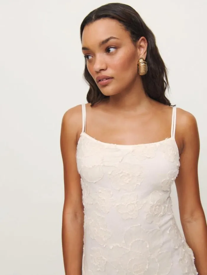The Reformation Eliette Dress Ivory 8211 Clothing
