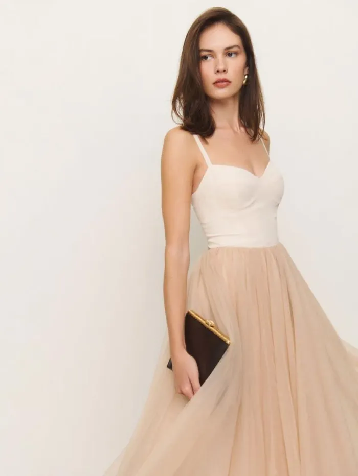 The Reformation Esmarie Dress Prosecco With Biscotti 8211 Clothing