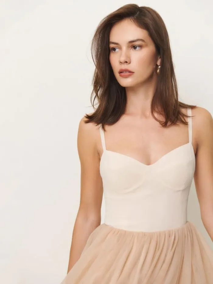 The Reformation Esmarie Dress Prosecco With Biscotti 8211 Clothing