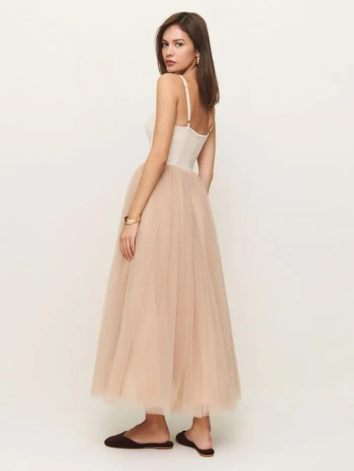 The Reformation Esmarie Dress Prosecco With Biscotti 8211 Clothing