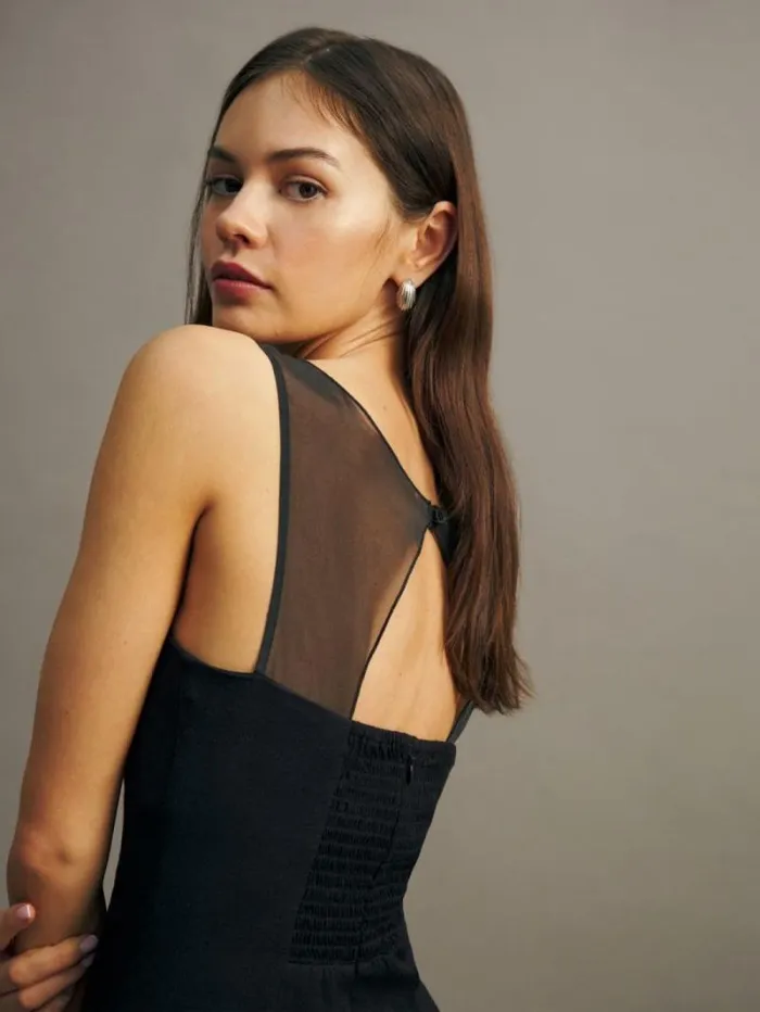The Reformation Eydie Dress Black 8211 ClothingWeddings