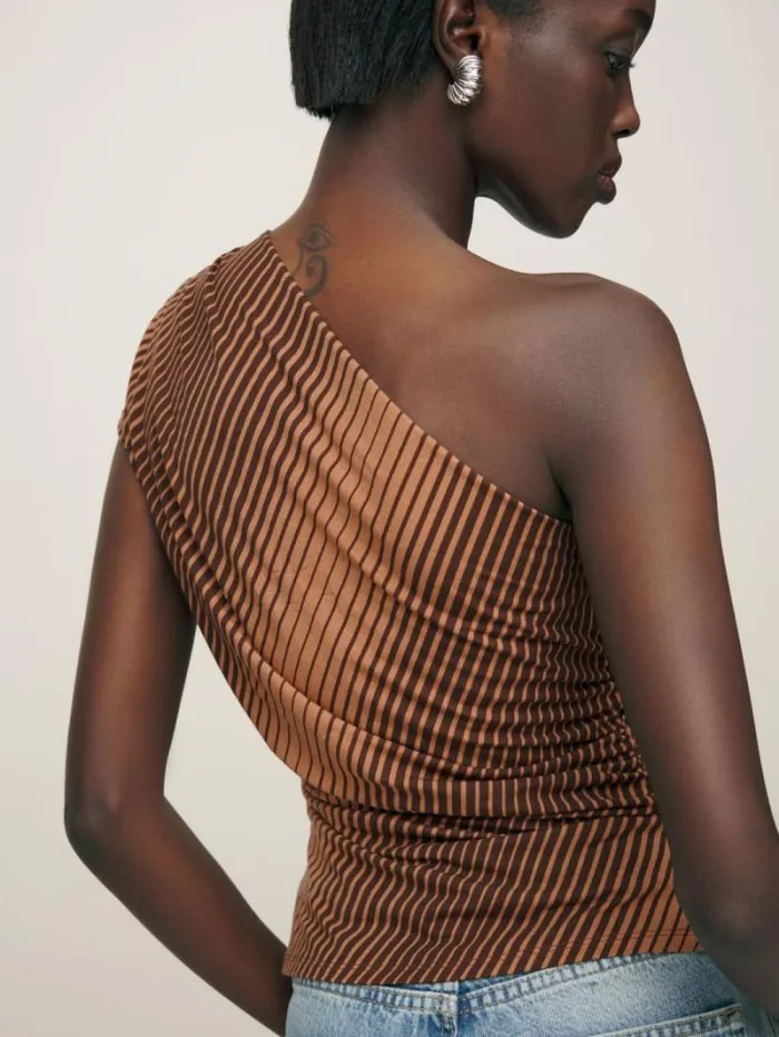 The Reformation Francisco Knit Top Bongo 8211 Clothing