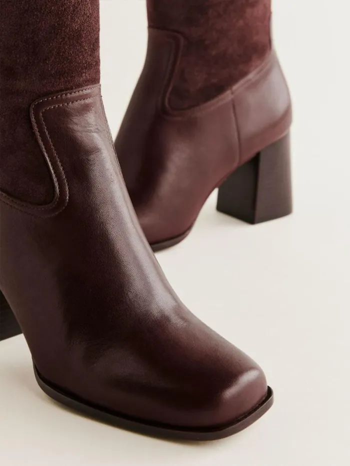 The Reformation Frederique Knee High Boot Oak Suede 8211 Shoes