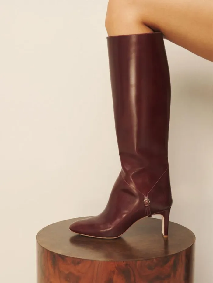 The Reformation Gaelle Knee Boot Ruby 8211 Shoes