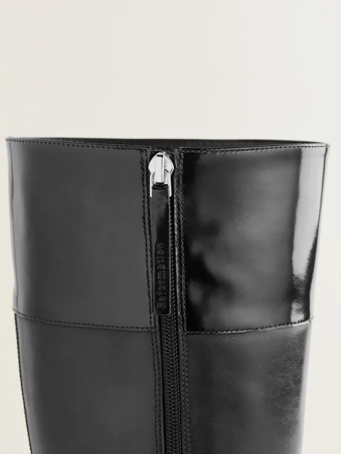 The Reformation Graham Knee High Boot Black Leather 8211 Shoes