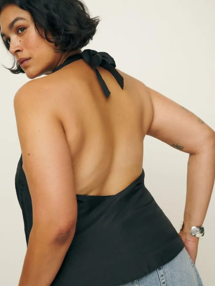 The Reformation Holt Top Es Black 8211 Clothing