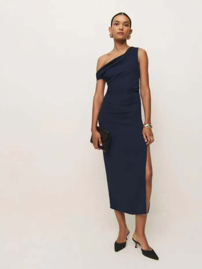 The Reformation Jadey Dress Midnight 8211 ClothingWeddings