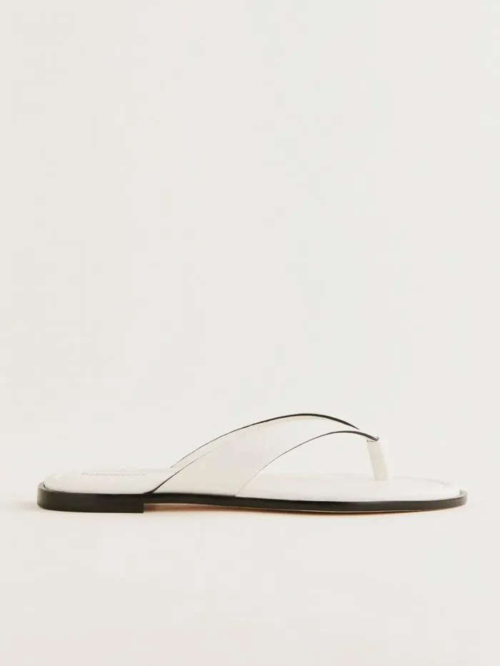 The Reformation Jessie Thong Sandal Whiteblack 8211 Shoes