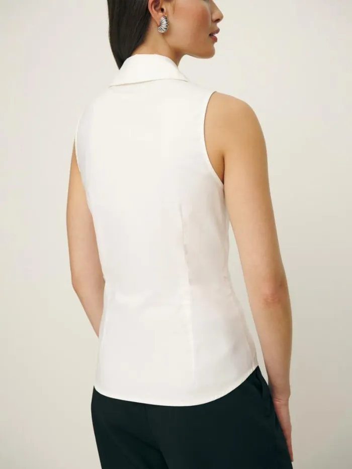 The Reformation Jimmy Top White 8211 Clothing