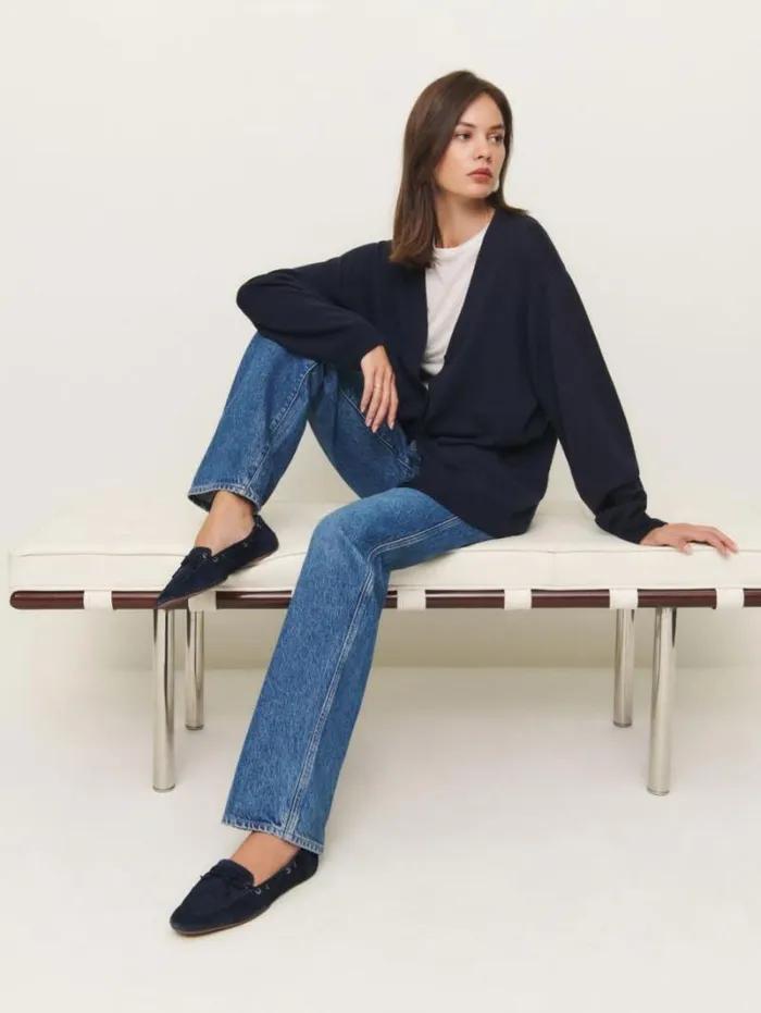The Reformation Kyla Loafer After Hours Suede 8211 Shoes