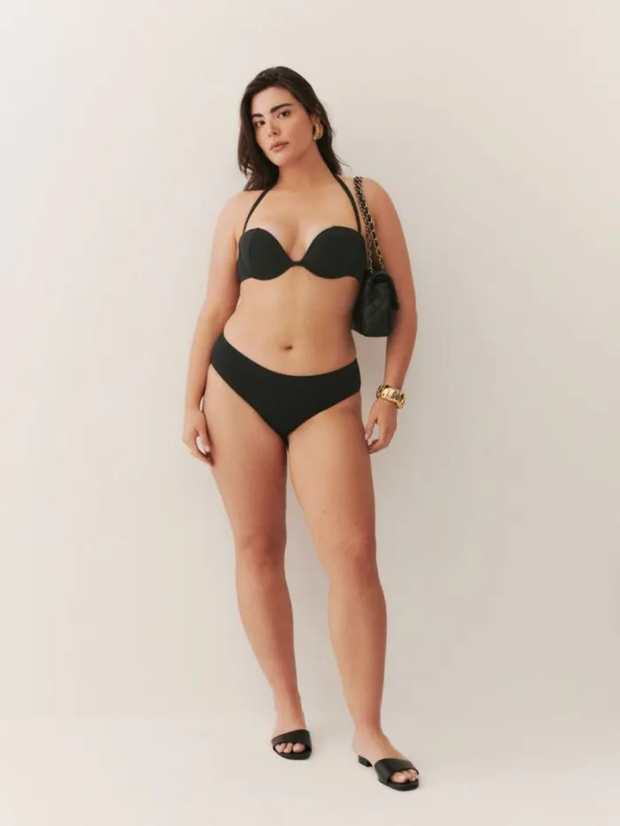 The Reformation Lago Bikini Top Black 8211 Clothing