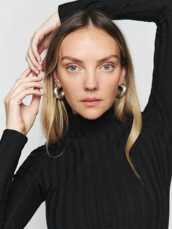The Reformation Libra Knit Dress Black 8211 Clothing