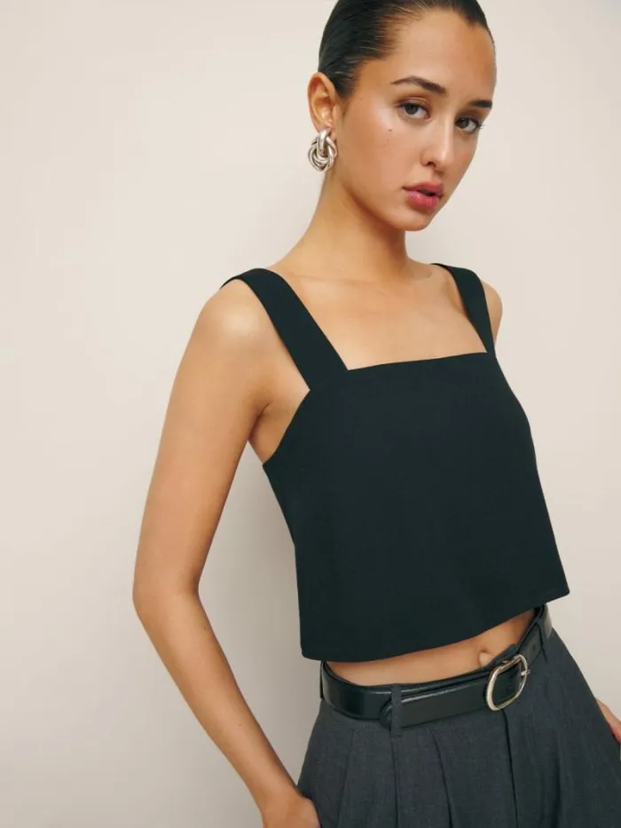 The Reformation Lorin Top Black 8211 Clothing