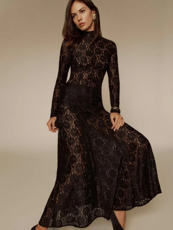 The Reformation Luana Dress Black 8211 ClothingWeddings