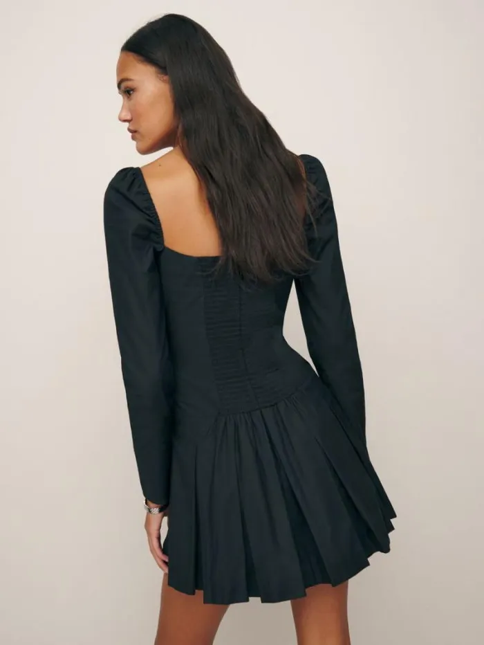 The Reformation Luella Dress Black 8211 Clothing