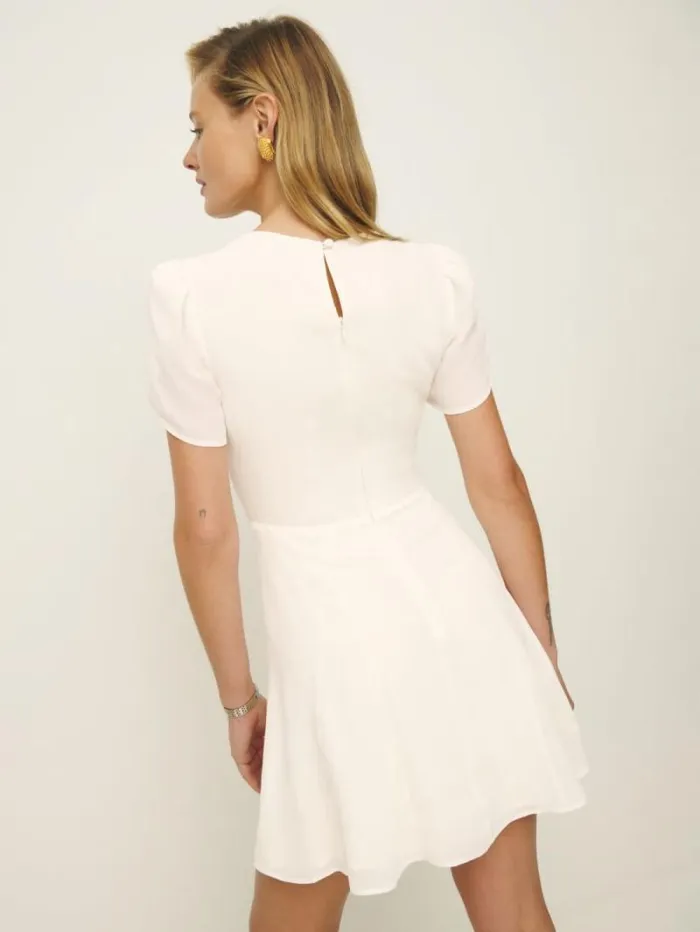 The Reformation Lula Dress Ivory 8211 Clothing
