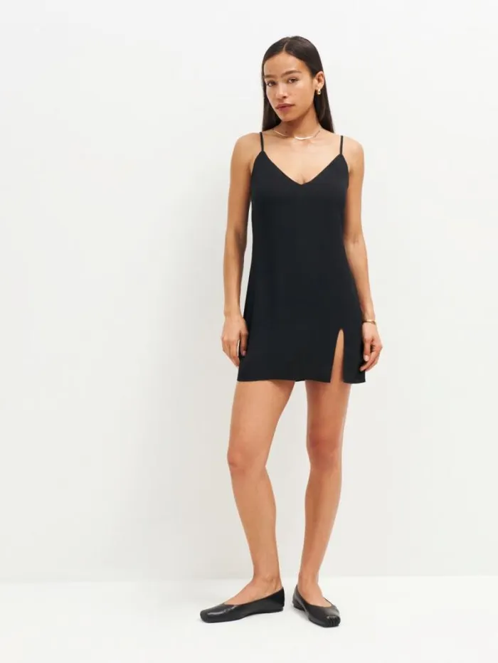 The Reformation Marlowe Dress Black 8211 Clothing