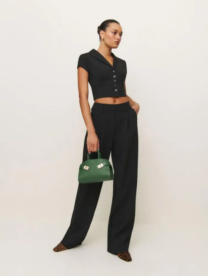 The Reformation Marnie Knit Top Black 8211 Clothing