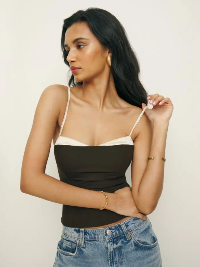 The Reformation Melanie Top Cafe 8211 Clothing