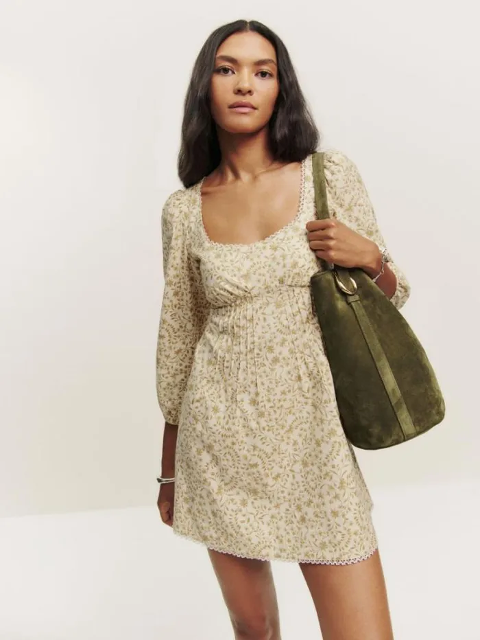 The Reformation Miara Dress Hermes 8211 Clothing