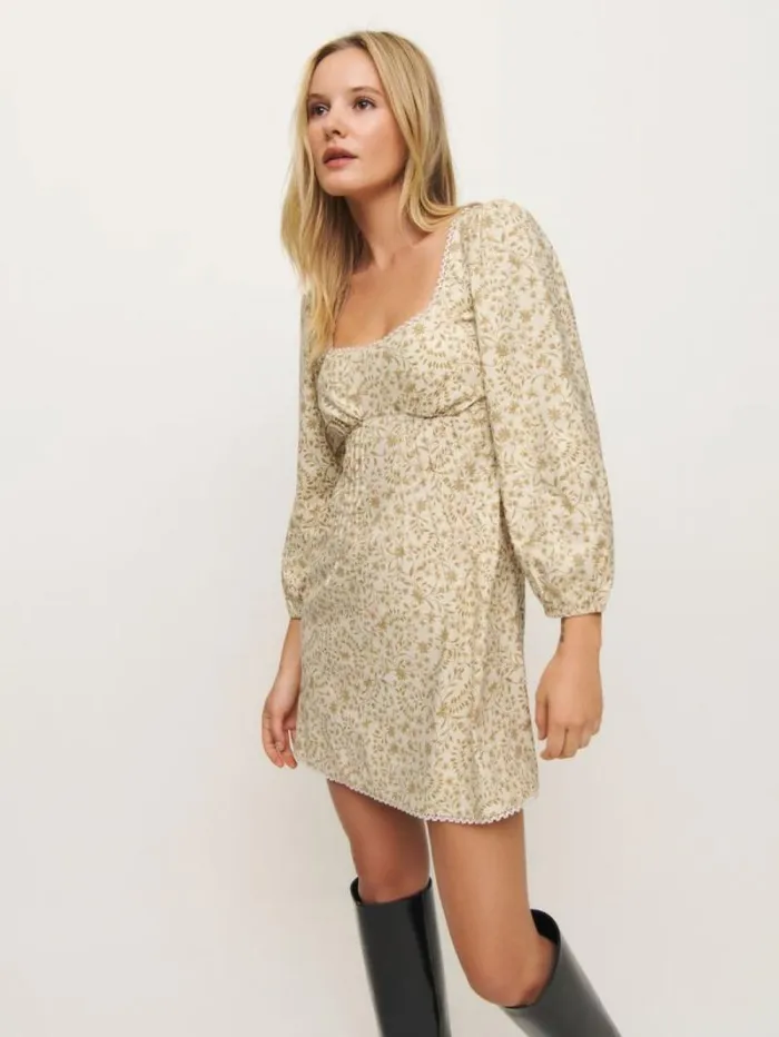 The Reformation Miara Dress Hermes 8211 Clothing