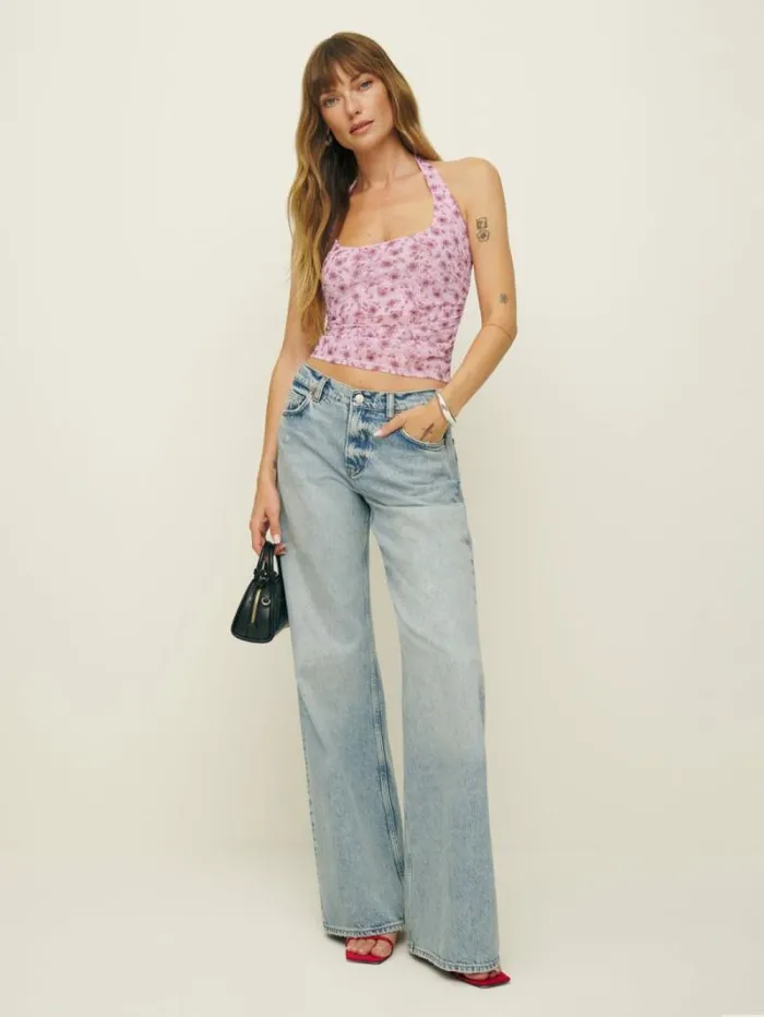 The Reformation Molly Knit Top Rosita 8211 Clothing
