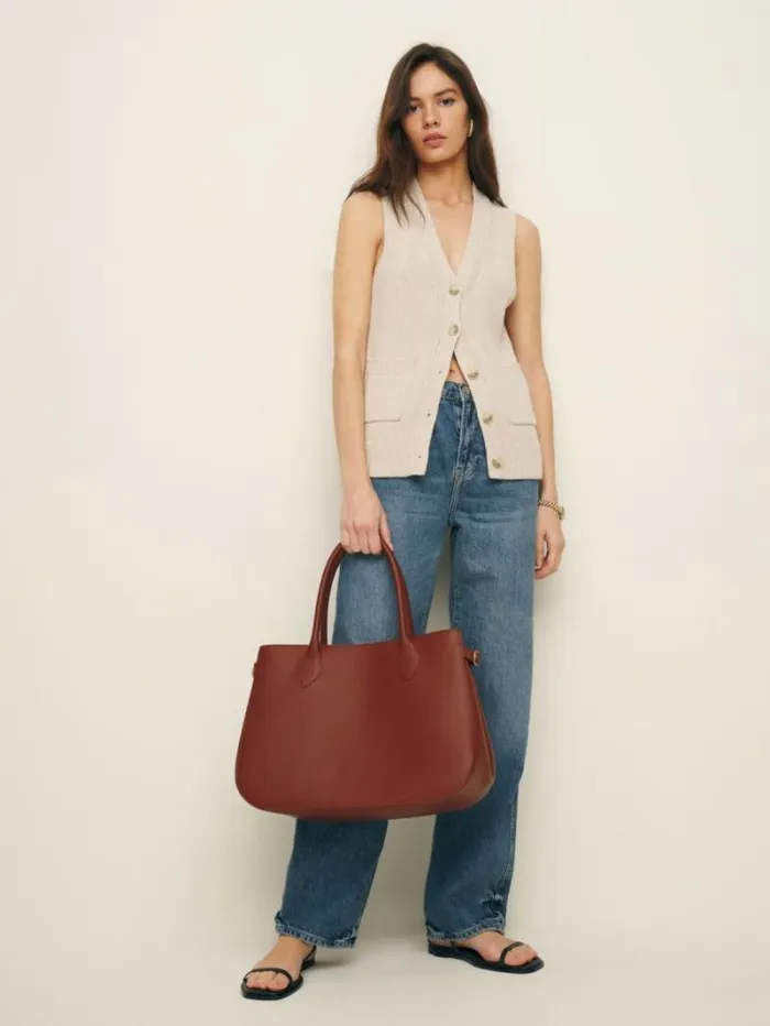 The Reformation Oversized Patrizia Bag Whiskey 8211 Bags