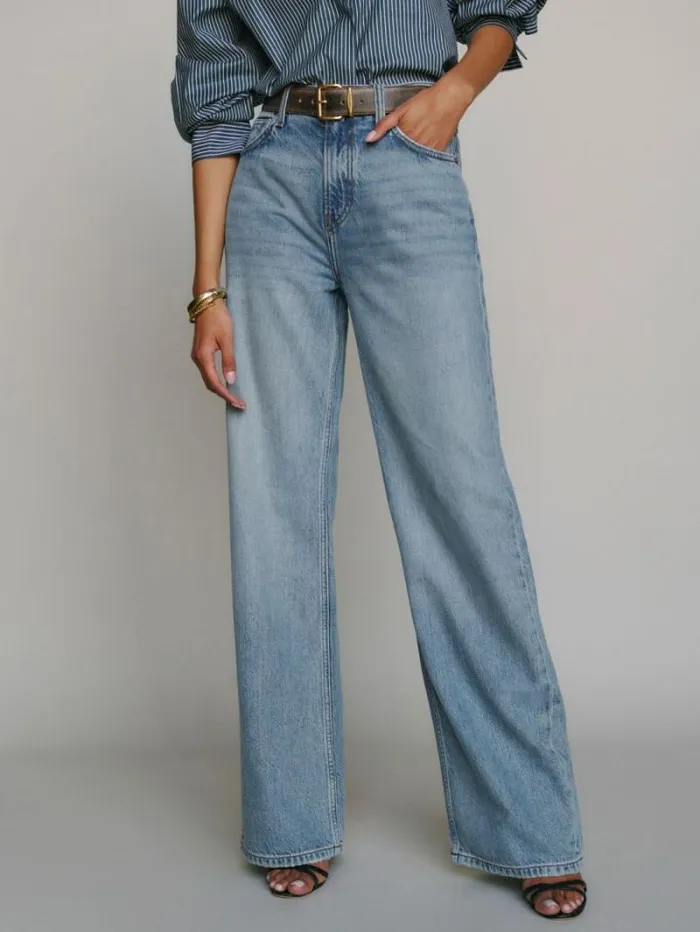 The Reformation Palmer Livedin Baggy Jeans Tigris 8211 Clothing